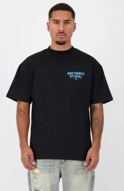 BAD HABITS STUDIO. T-SHIRT | Zwart