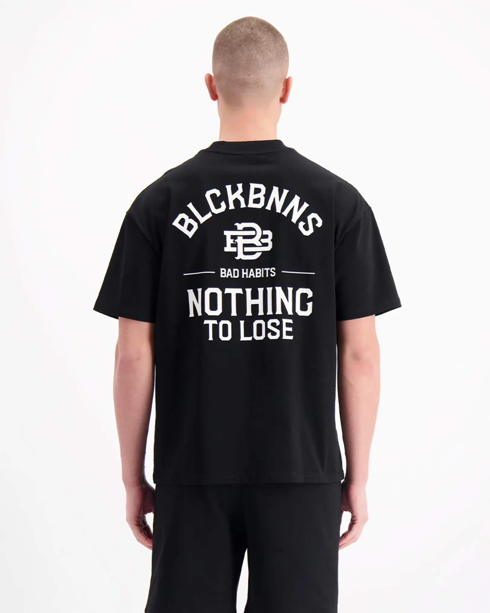 BAD HABITS T-SHIRT | Zwart