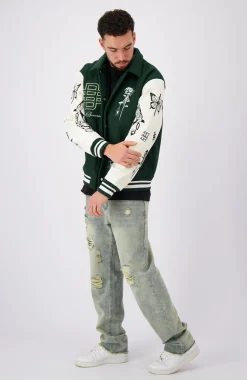 BB X DH VARSITY JACKET | Groen