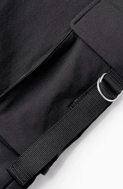 BELTED CARGO broek | Zwart