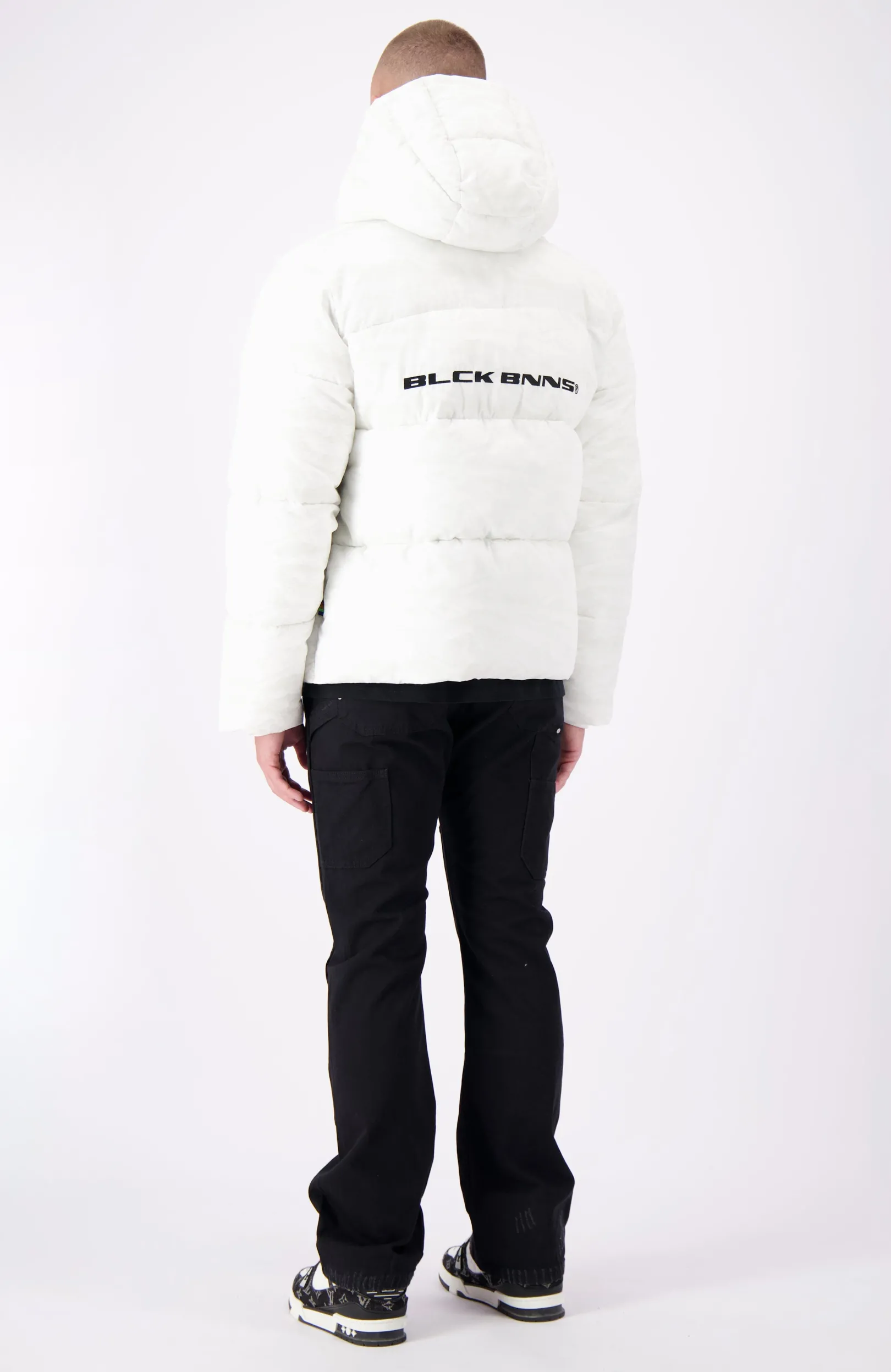 BLOCK FREEZE PUFFER JACKET | Wit
