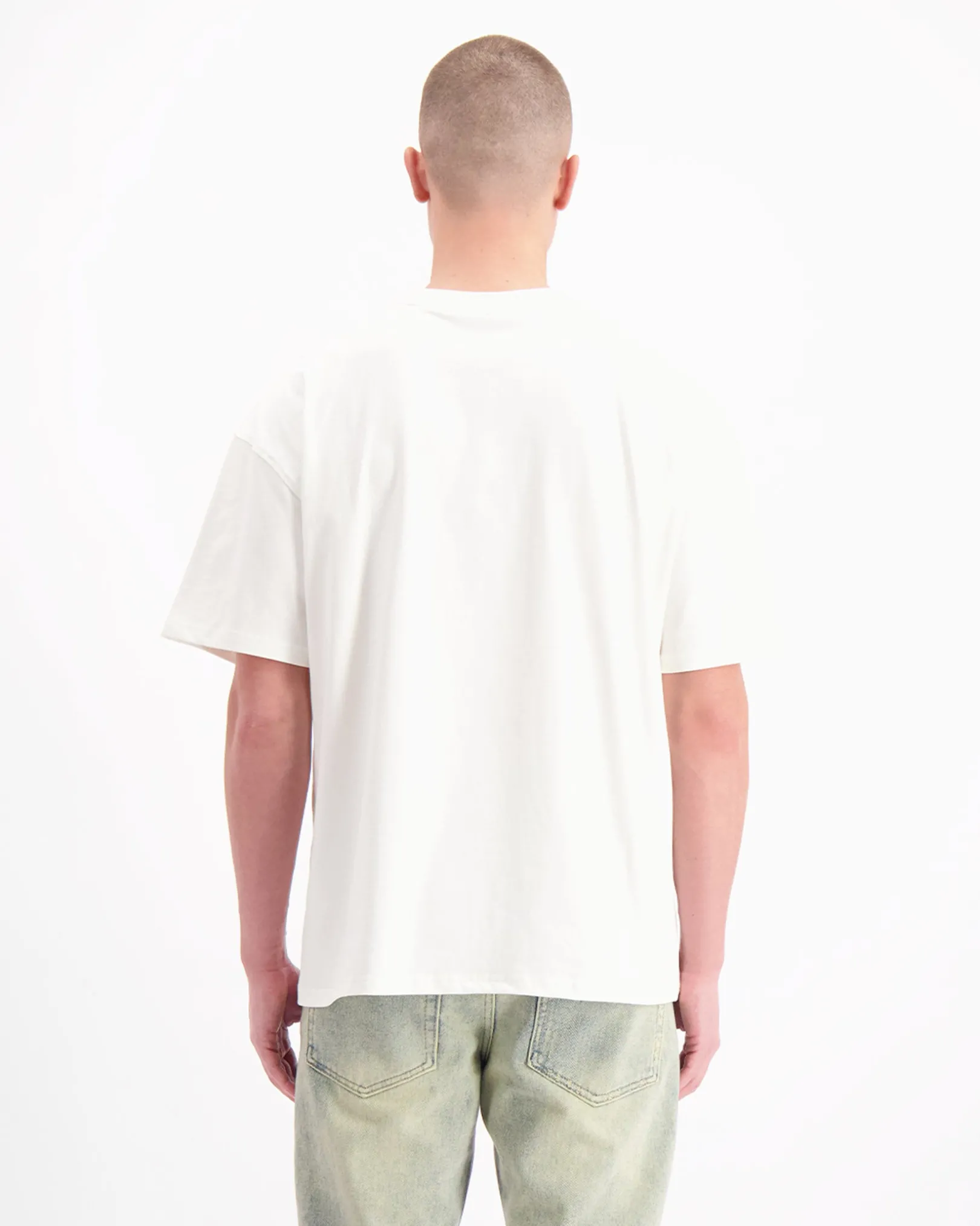 BLOCK MONOGRAM T-SHIRT | Wit