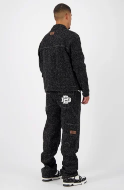 BOUCLE DENIM SUIT | Zwart