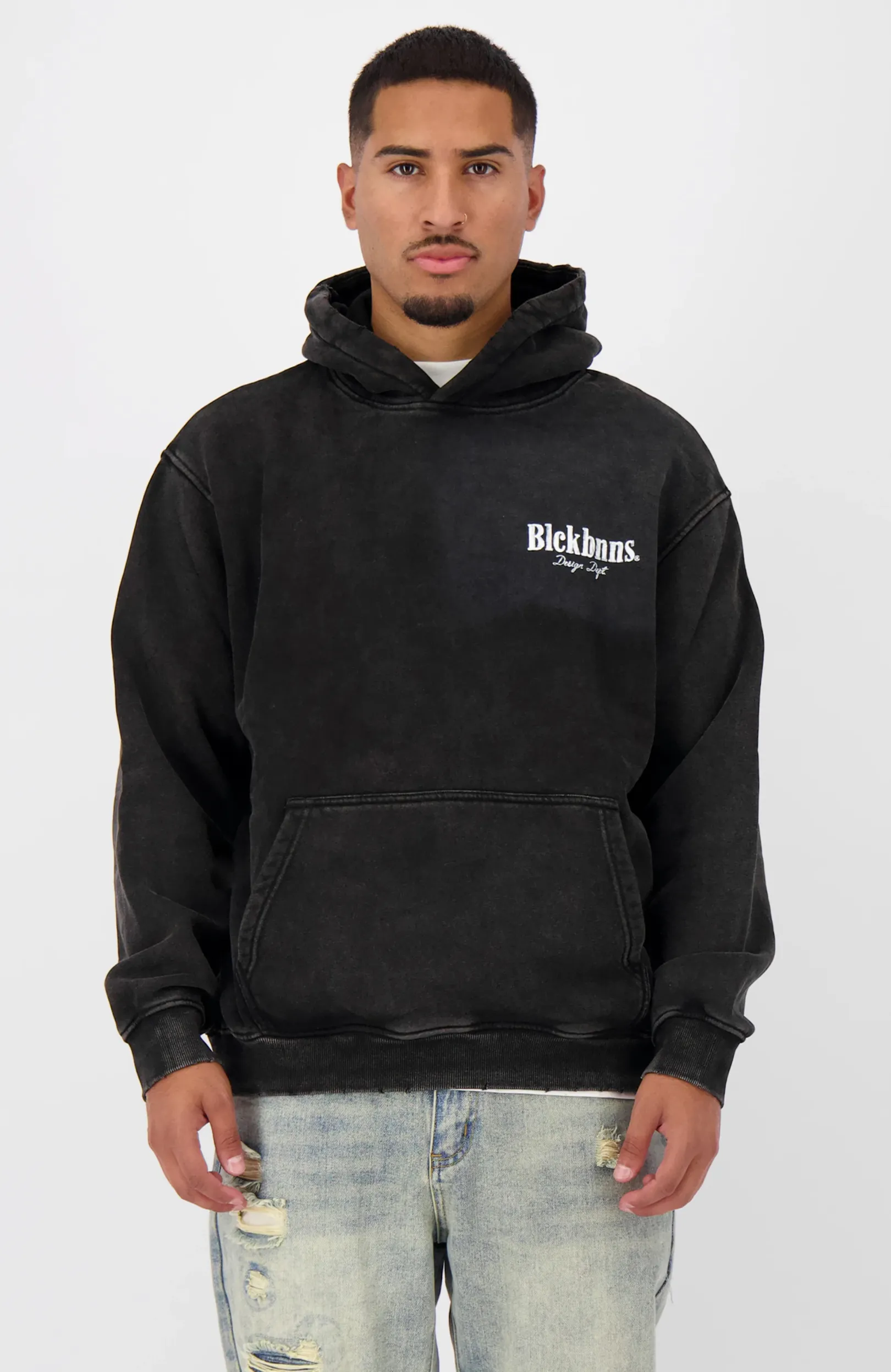 BRUSH HOODIE | Zwart