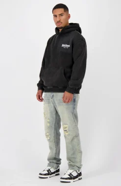 BRUSH HOODIE | Zwart