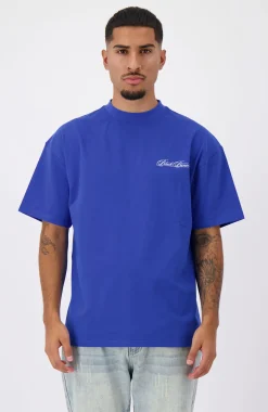 CALLIGRAPHY T-SHIRT | Kobaltblauw