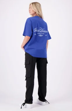 CALLIGRAPHY T-SHIRT | Kobaltblauw