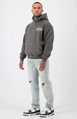 COLD CASES GEWASTE HOODIE | Grijs