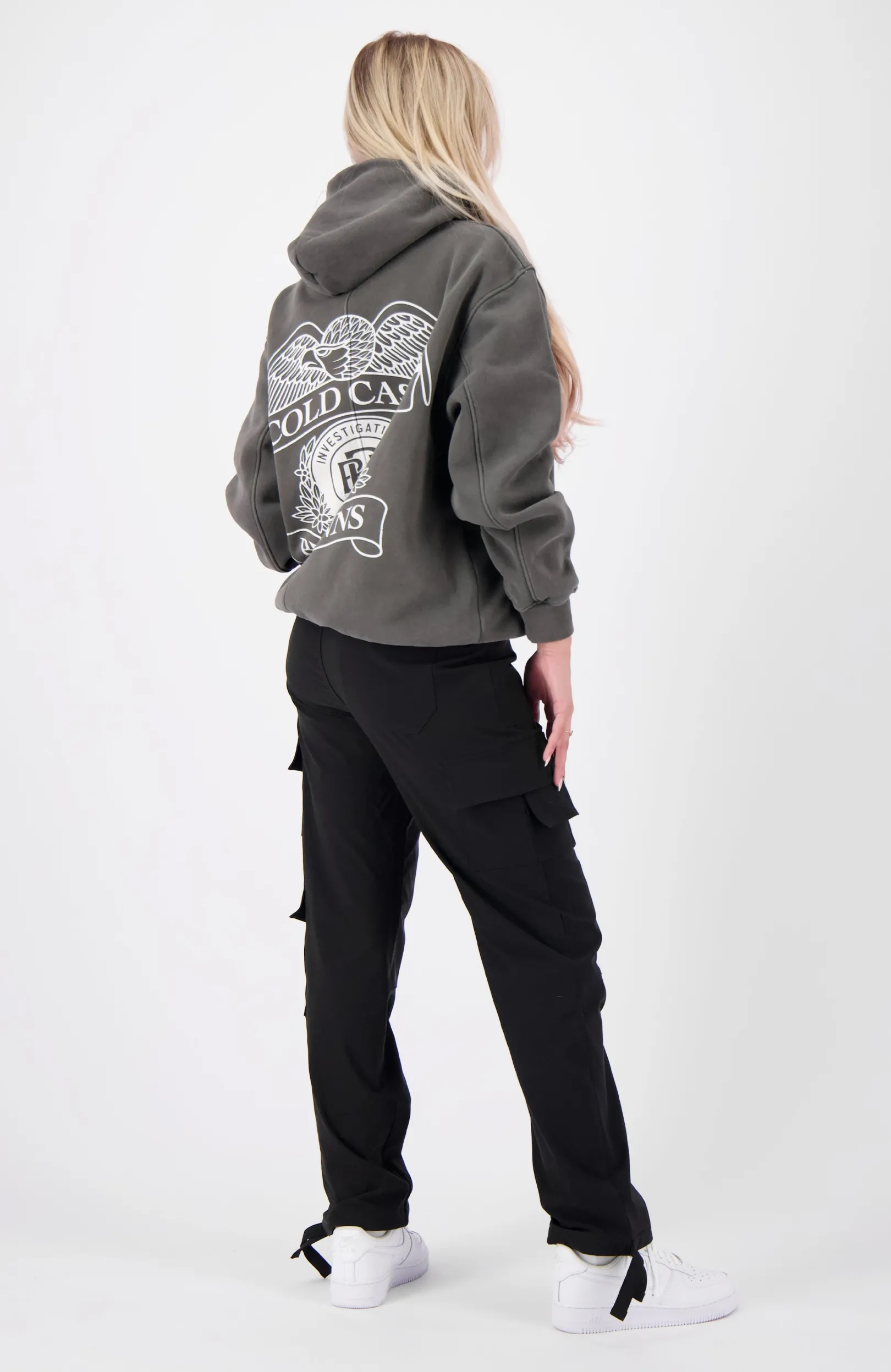 COLD CASES GEWASTE HOODIE | Grijs