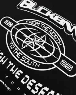 COMPASS T-SHIRT | Zwart