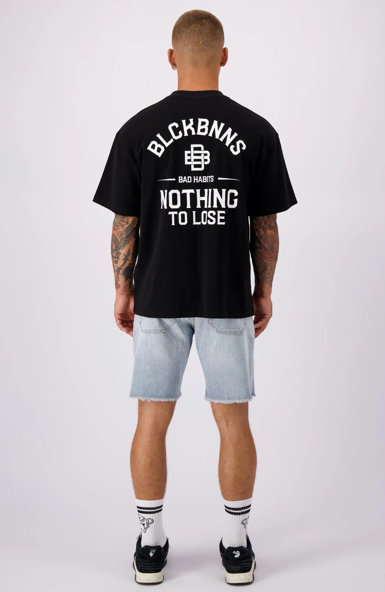 CUT OFF DENIM SHORTS | Lichtblauw