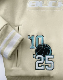 DESERT RACE VARSITY JACKET | Beige