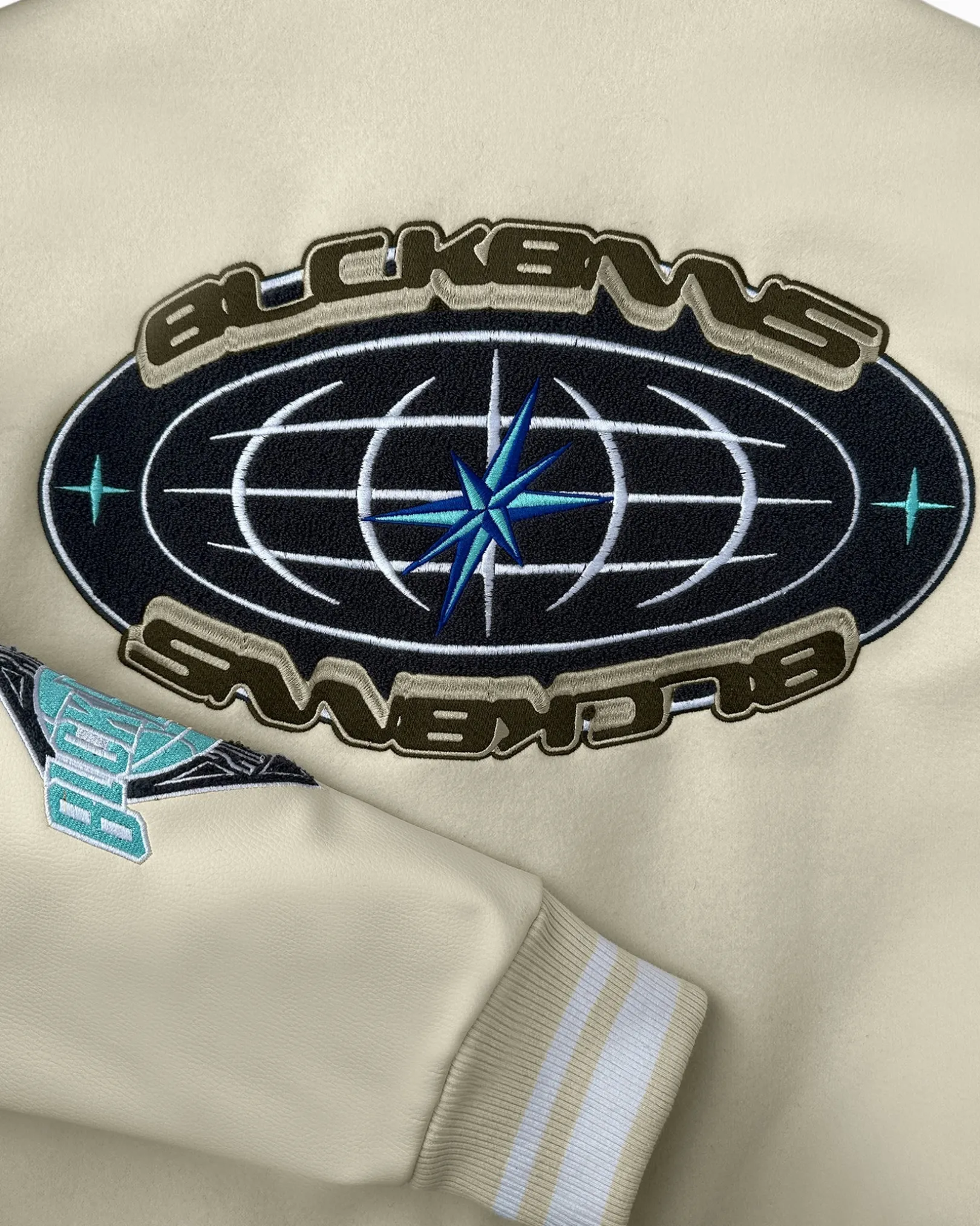 DESERT RACE VARSITY JACKET | Beige