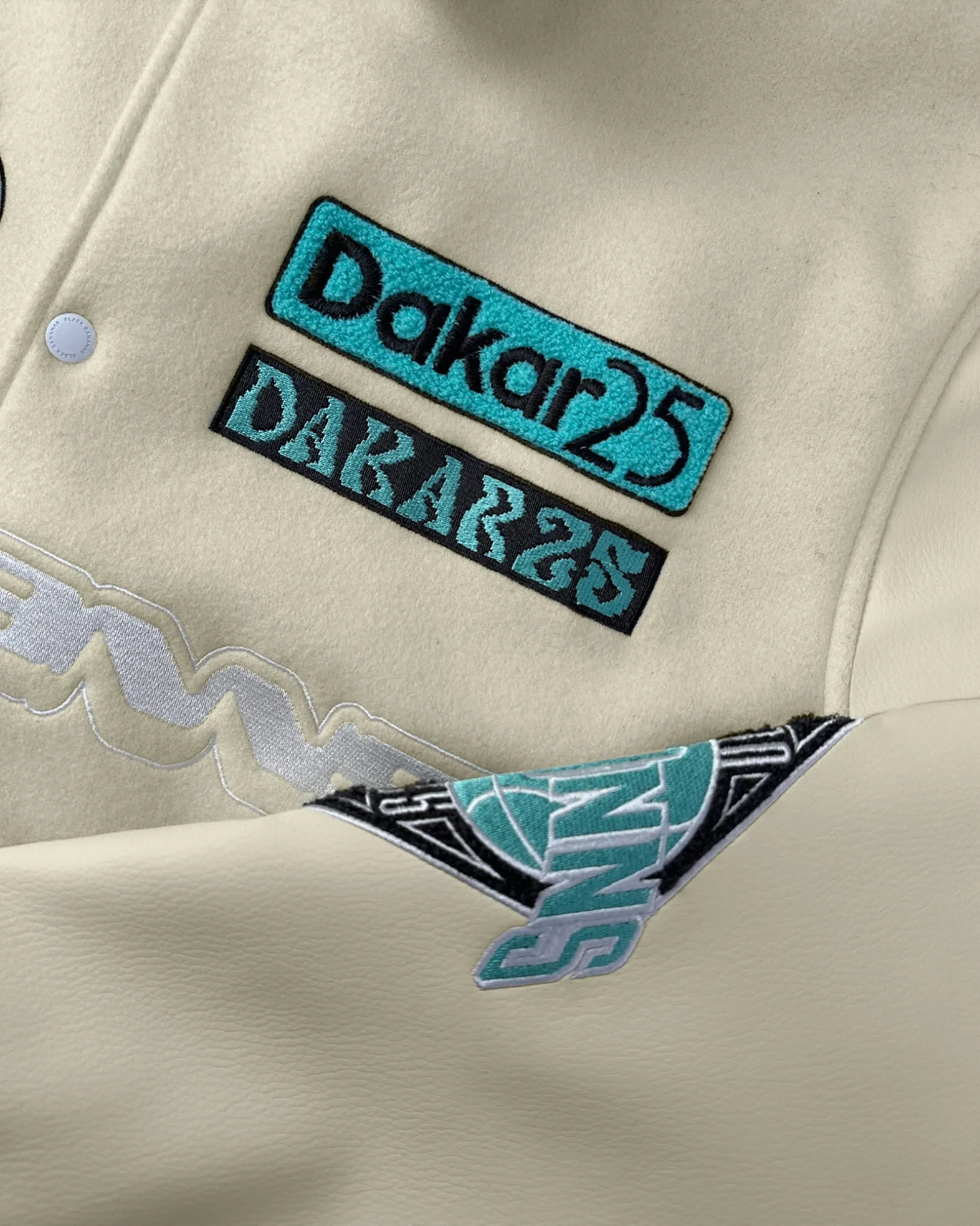 DESERT RACE VARSITY JACKET | Beige