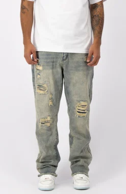 DISTRESSED DENIM | Blauw