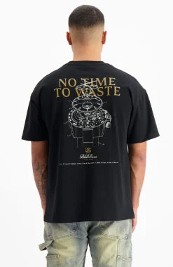 GEEN TIJD T-SHIRT | Zwart