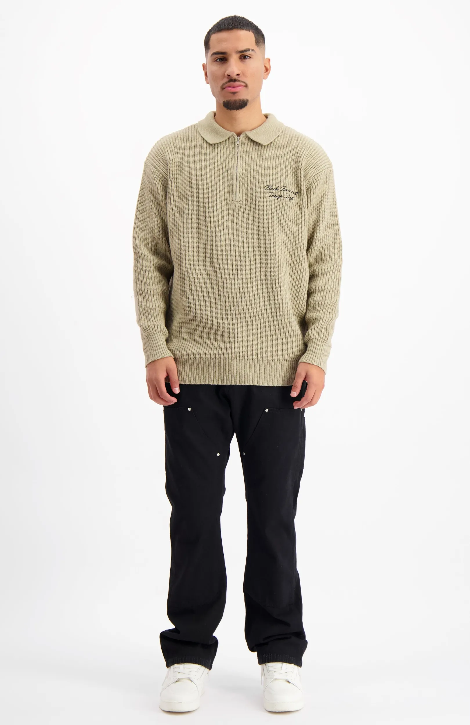 HEAVY KNIT HALF ZIP | Zand