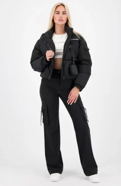 INITIAL BELT JACKET | Zwart