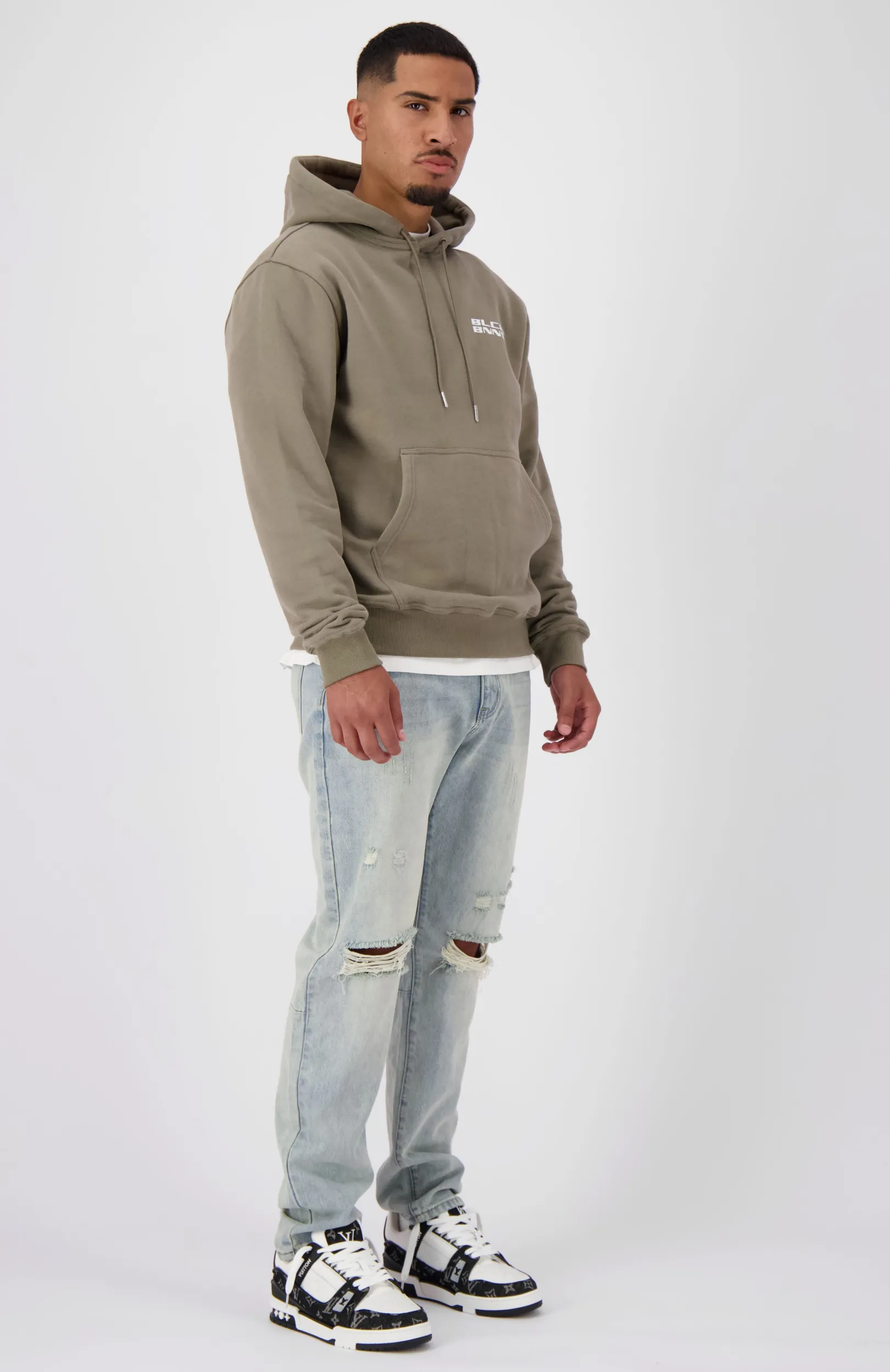 INITIAL HOODIE | Mosgroen