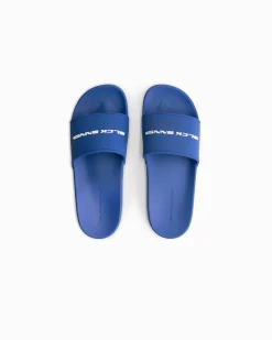 INITIAL slippers | Kobaltblauw