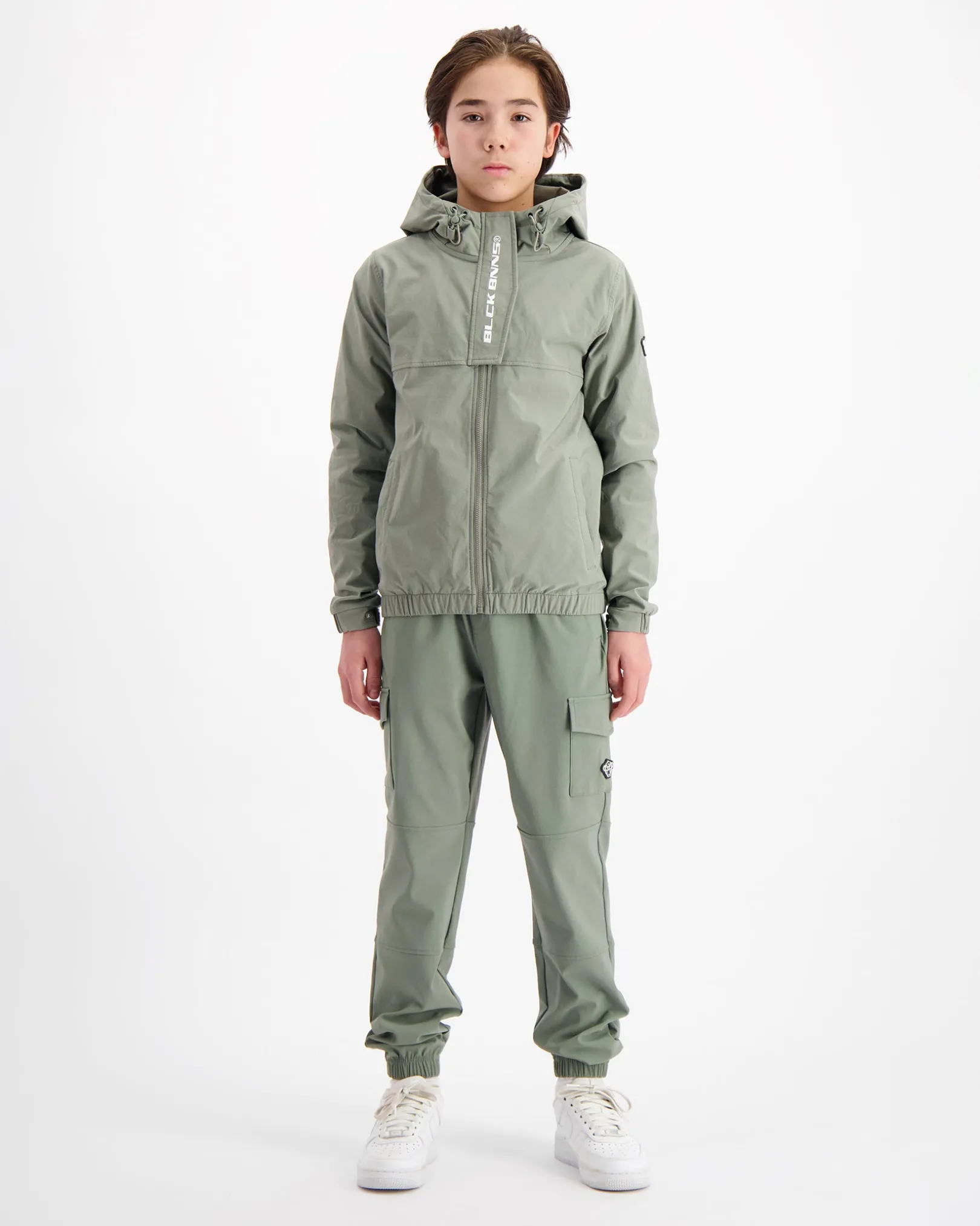 KIDS ANORAK CARGO SET | Groen