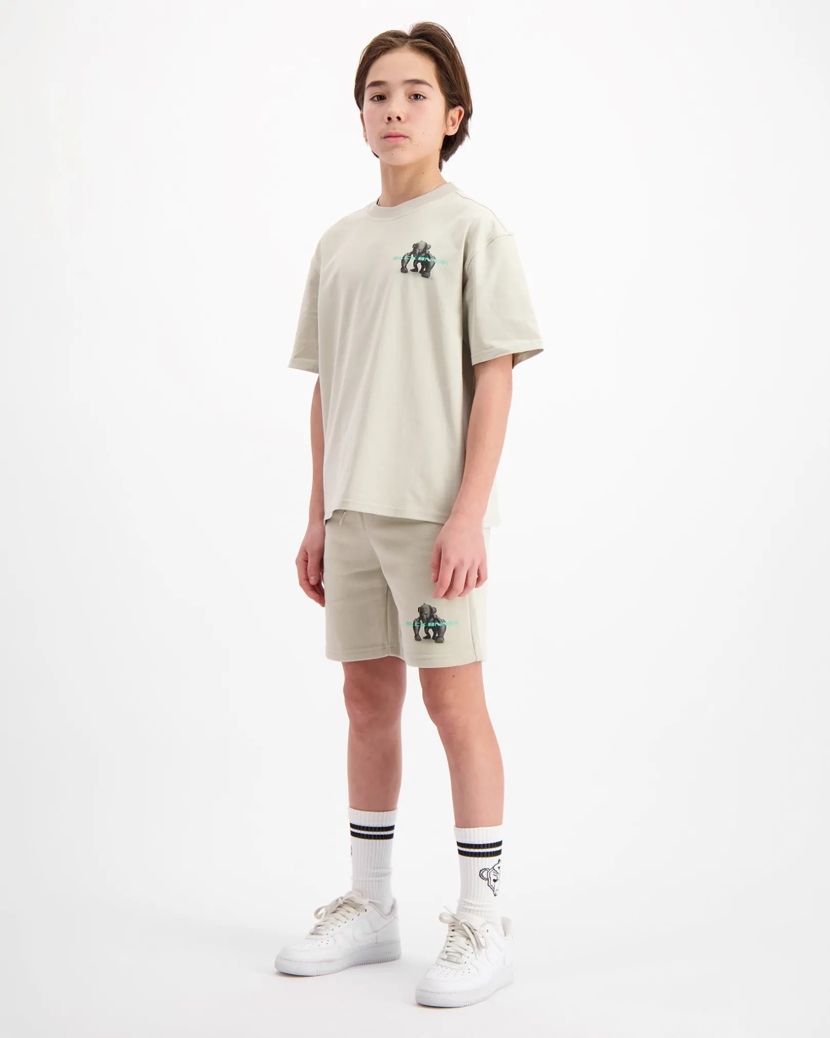 KIDS 3D CONVOY SWEATSHORTS | Grijs