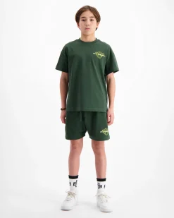 KIDS SKETCH TWINSET | Forrest Green