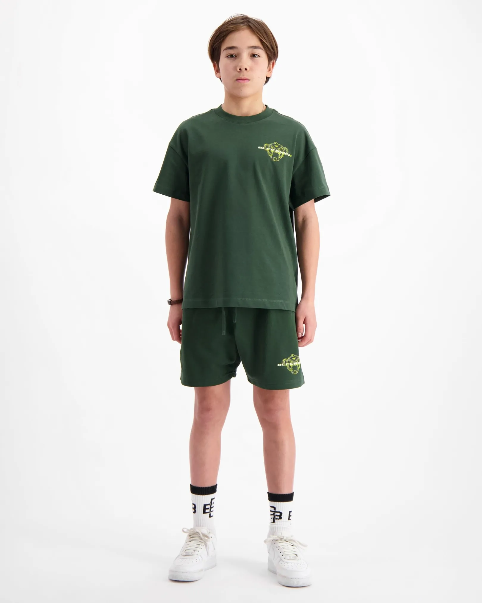 KIDS SKETCH TWINSET | Forrest Green