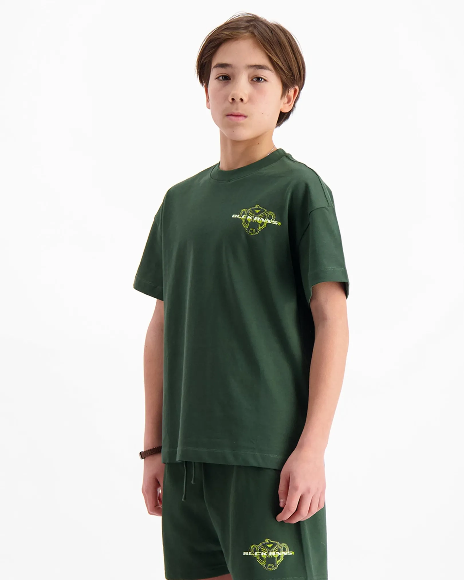 KIDS SKETCH TWINSET | Forrest Green