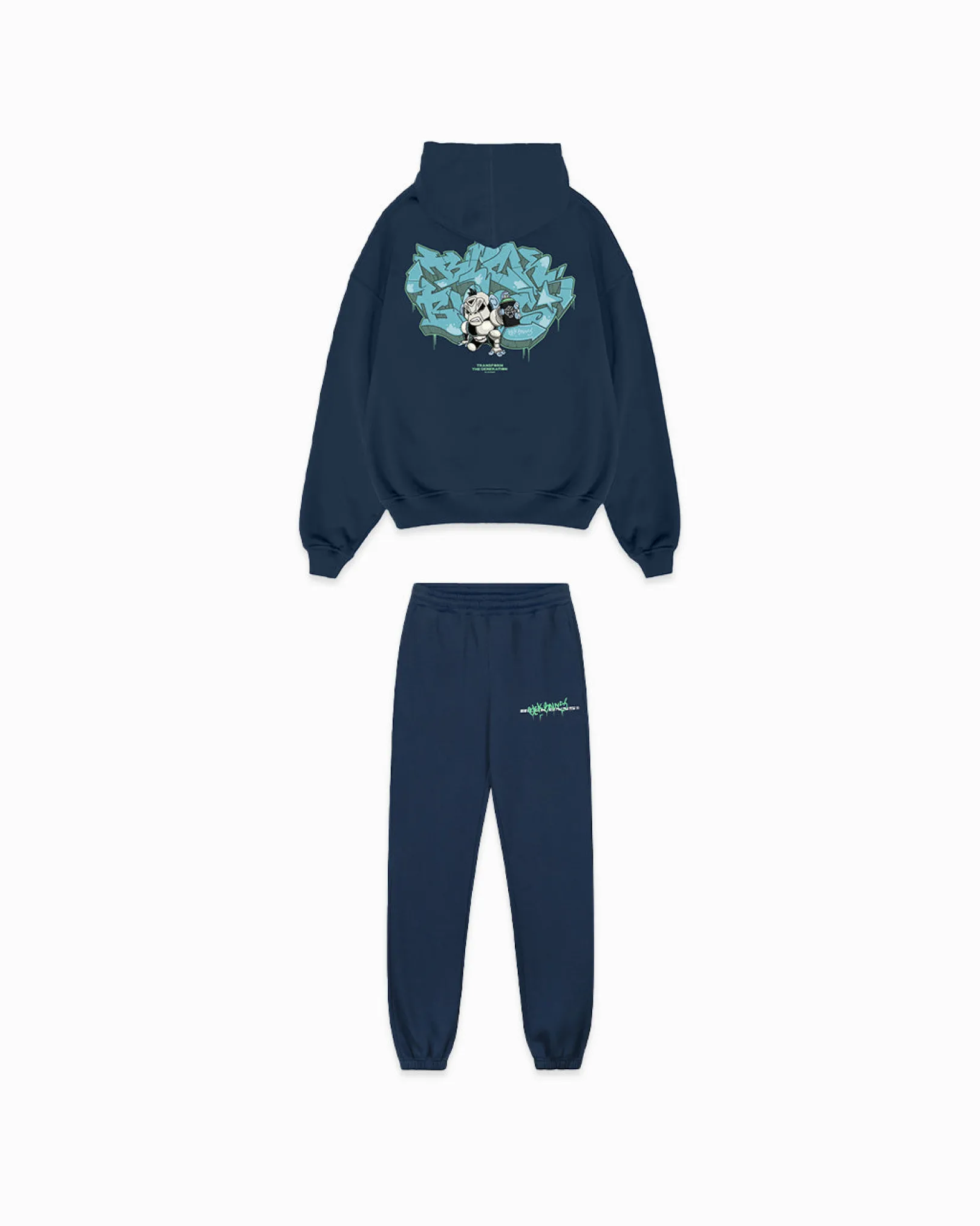 KIDS SPRAYED SWEATSUIT | Navy