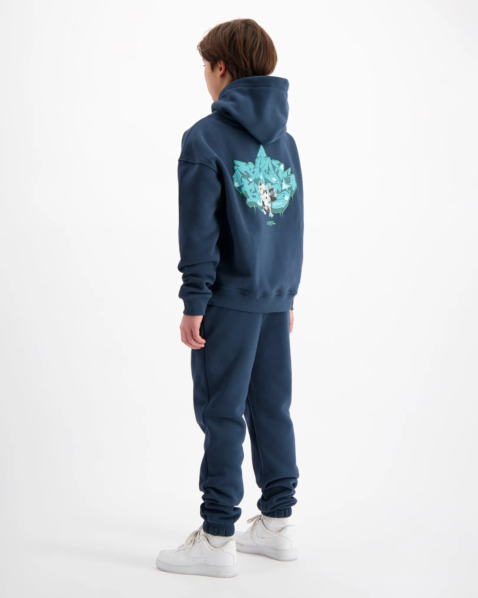 KIDS SPRAYED SWEATSUIT | Navy