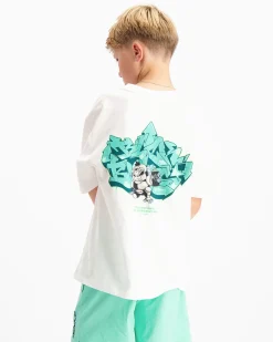 KIDS SPRAYED T-SHIRT | Wit