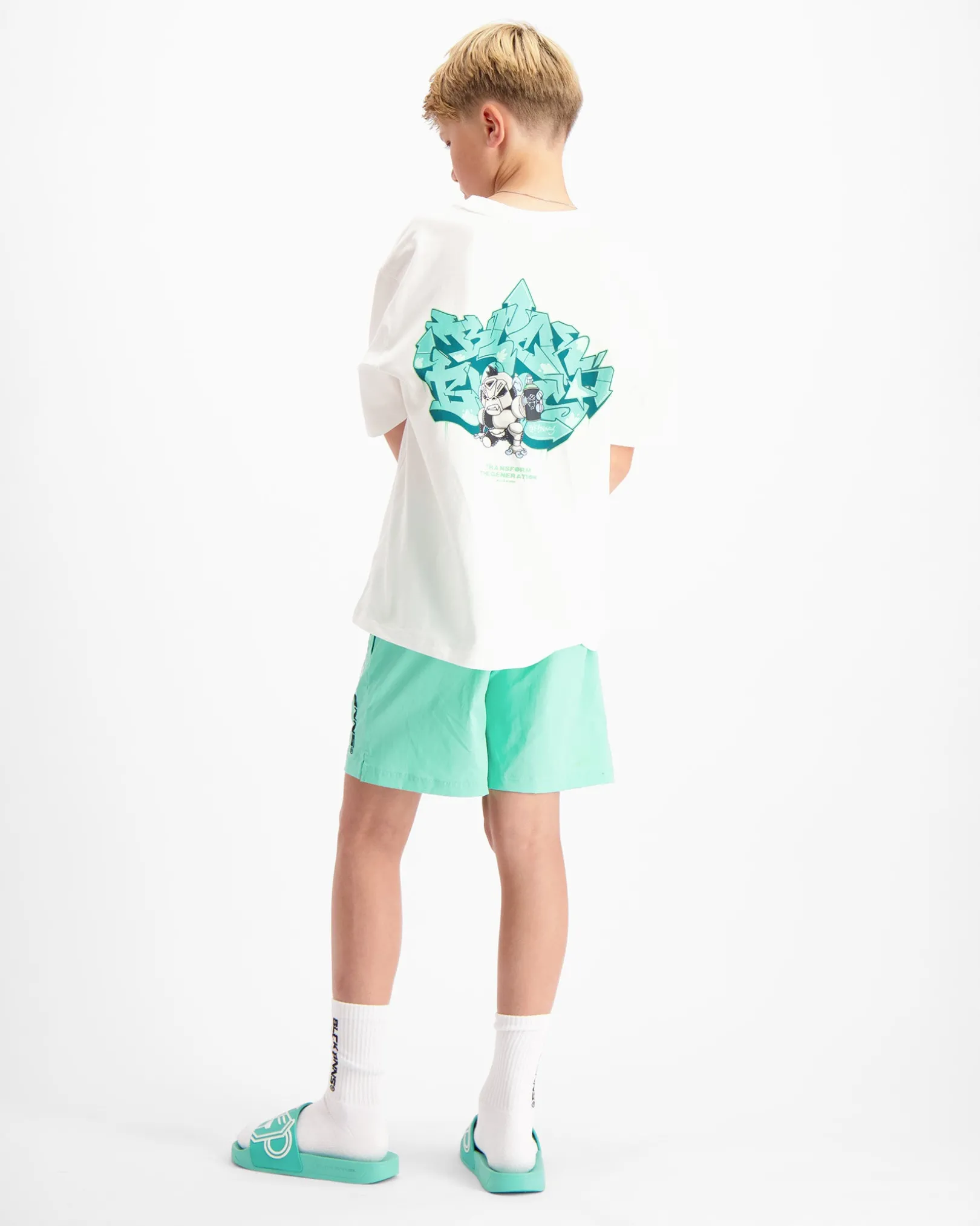 KIDS SPRAYED T-SHIRT | Wit