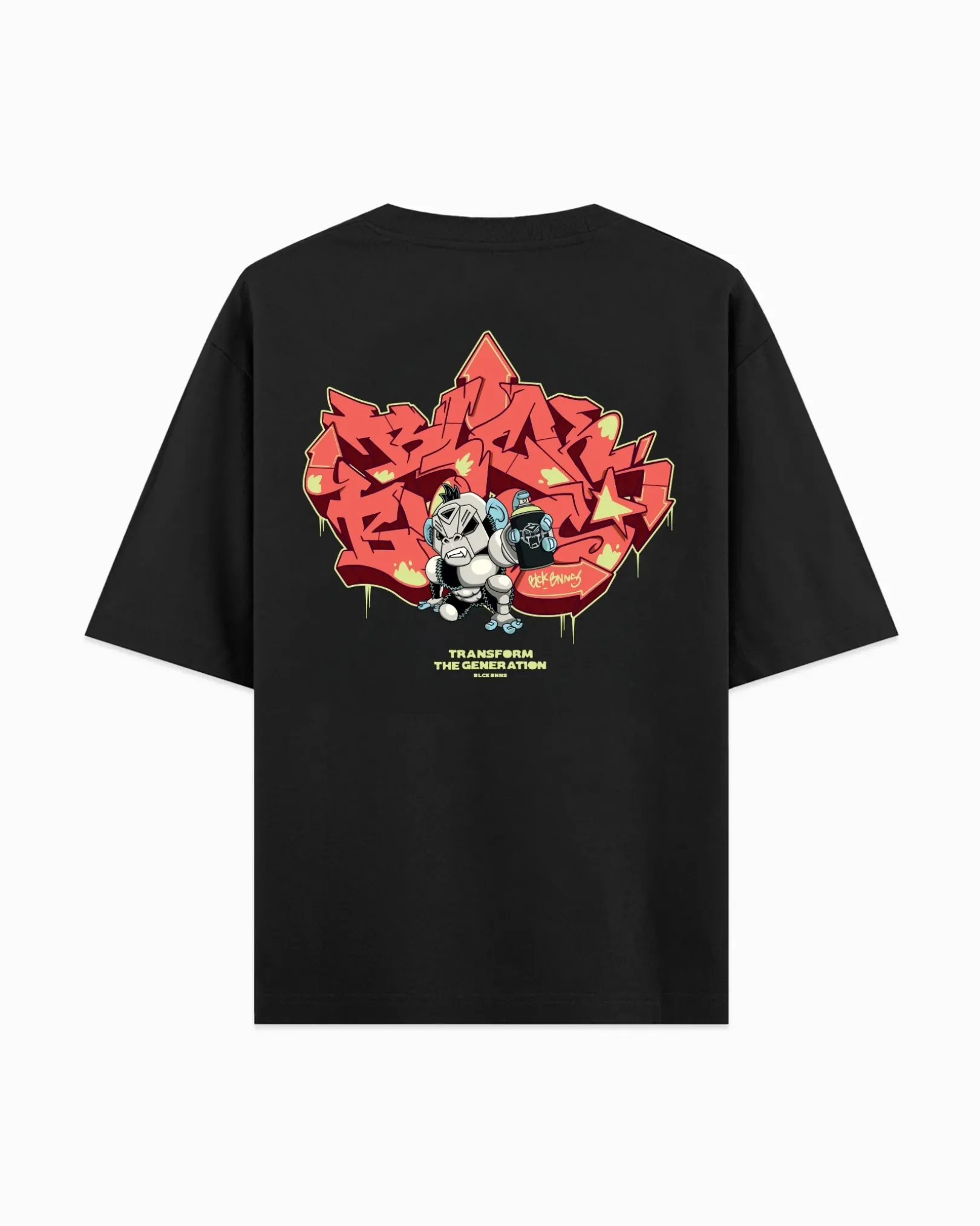 KIDS SPRAYED T-SHIRT | Zwart