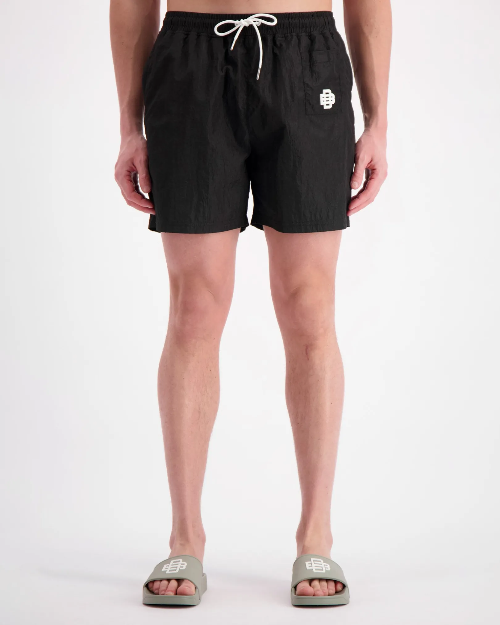MONOGRAM SWIMSHORTS | Zwart