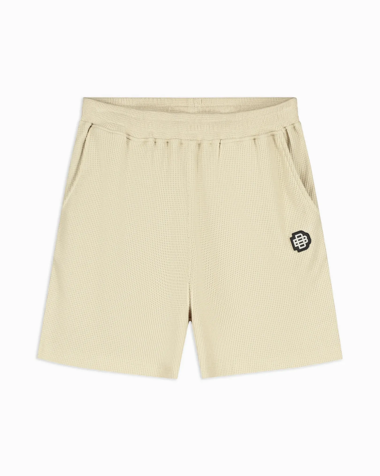MONOGRAM WAFFLE SHORTS | Beige