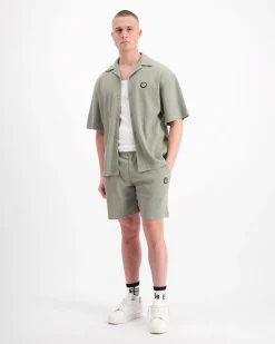 MONOGRAM WAFFLE SHORTS | Groen