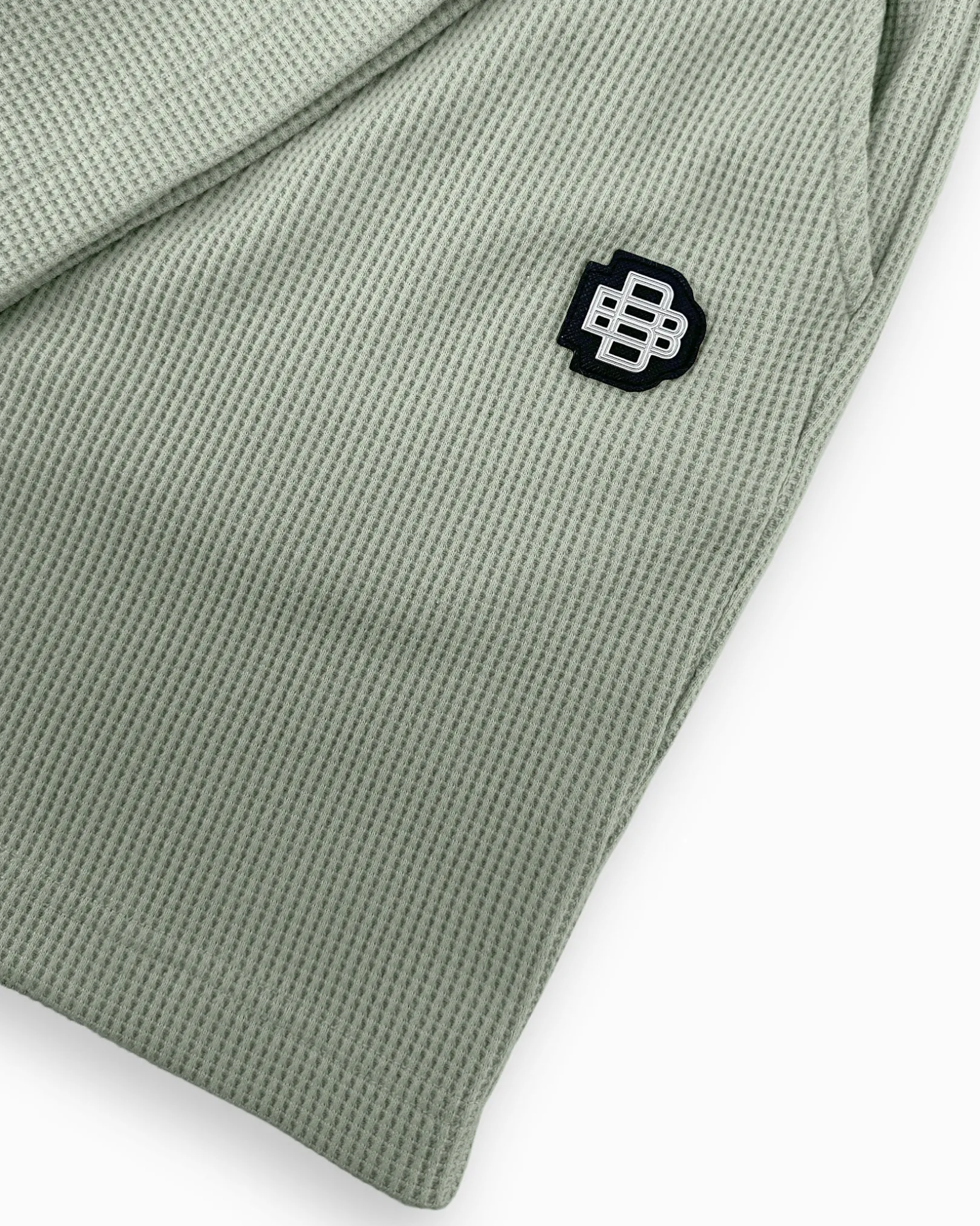MONOGRAM WAFFLE SHORTS | Groen