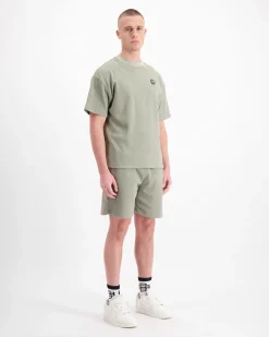 MONOGRAM WAFFLE T-SHIRT | Groen