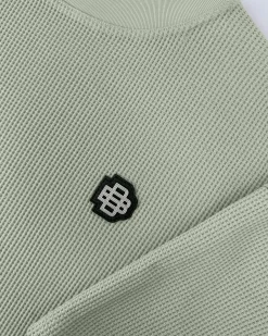 MONOGRAM WAFFLE T-SHIRT | Groen