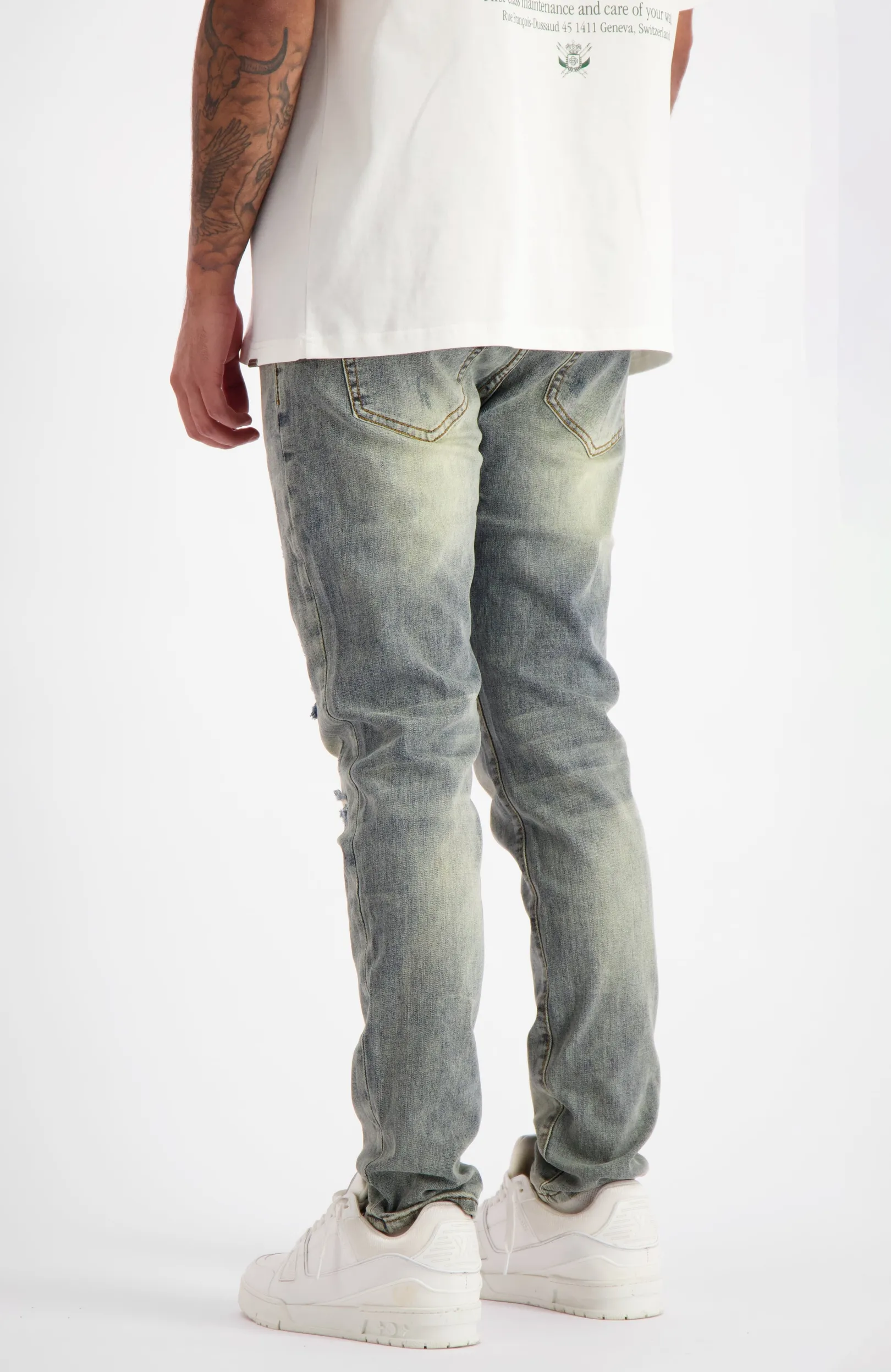SLANK DENIM | Blauw