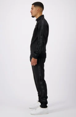 TAPED INITIAL TRACKPANTS | Zwart