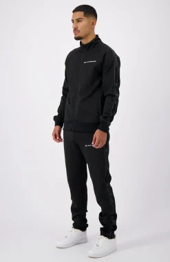 TAPED INITIAL TRACKTOP | Zwart