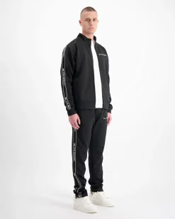 TAPED TRACKTOP | Zwart