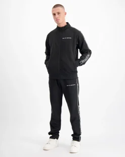 TAPED TRACKTOP | Zwart
