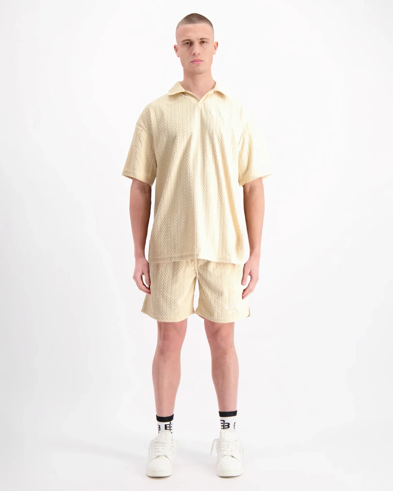 TERRY LOUNGE POLO | Zand