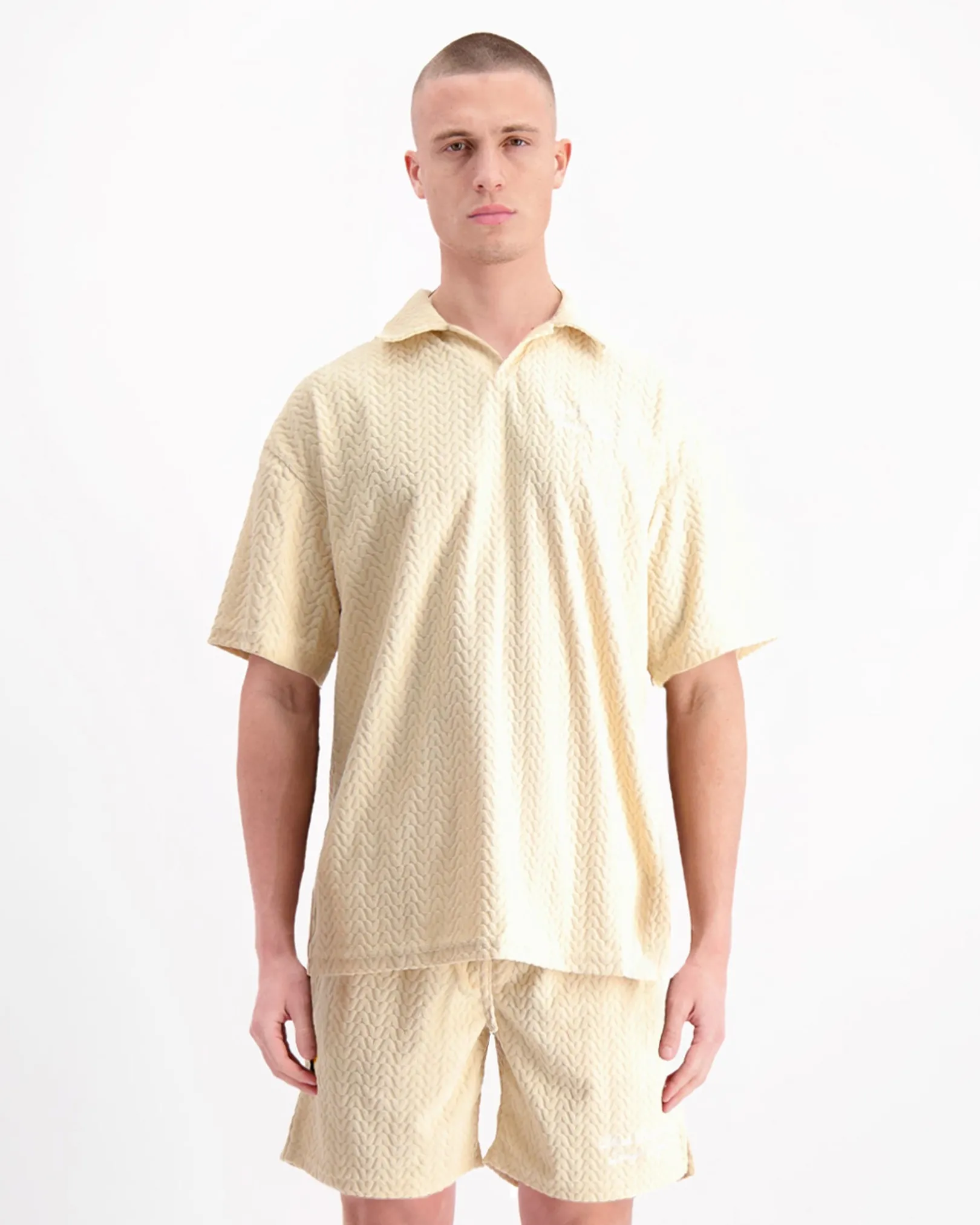 TERRY LOUNGE POLO | Zand