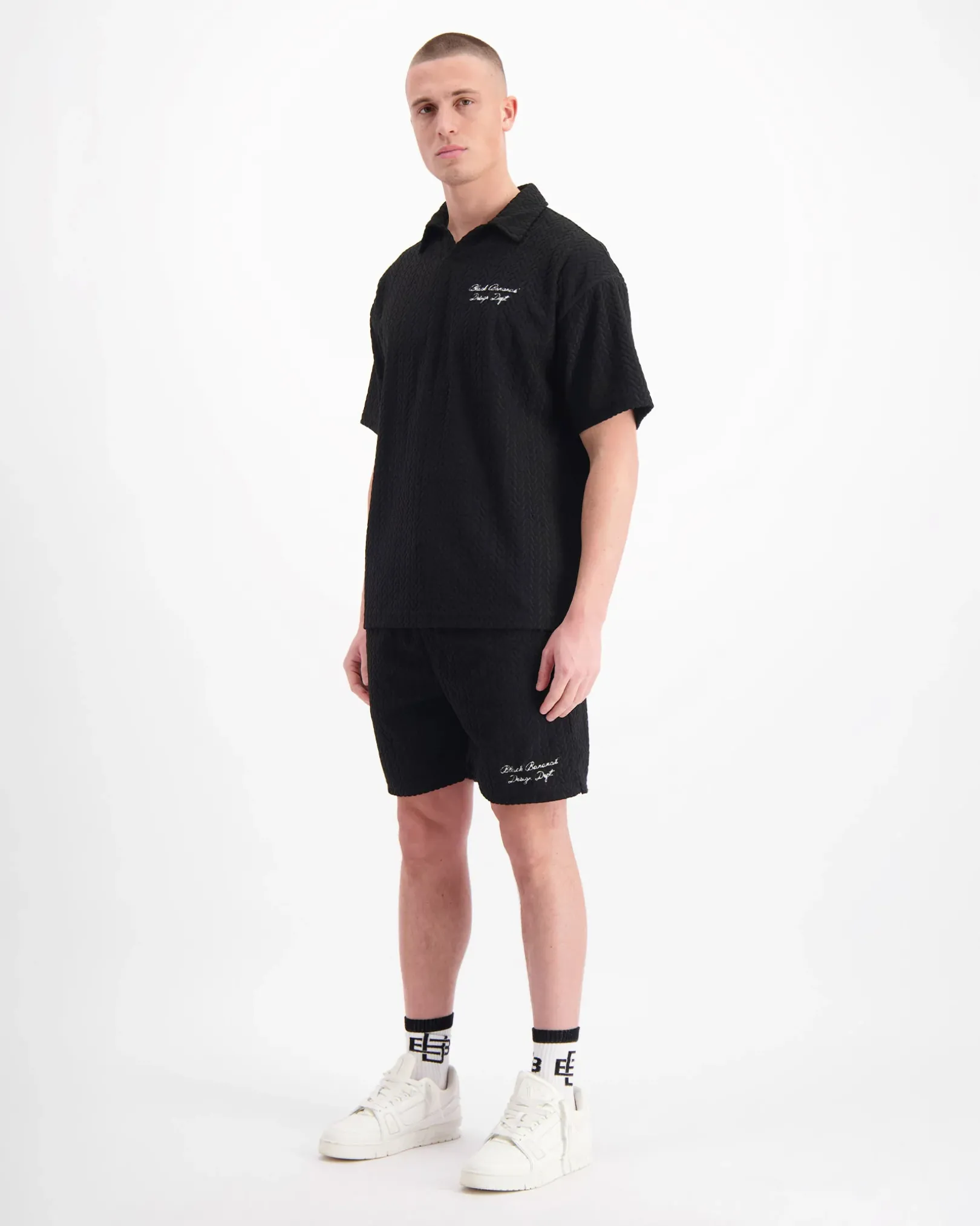 TERRY LOUNGE POLO Zwart