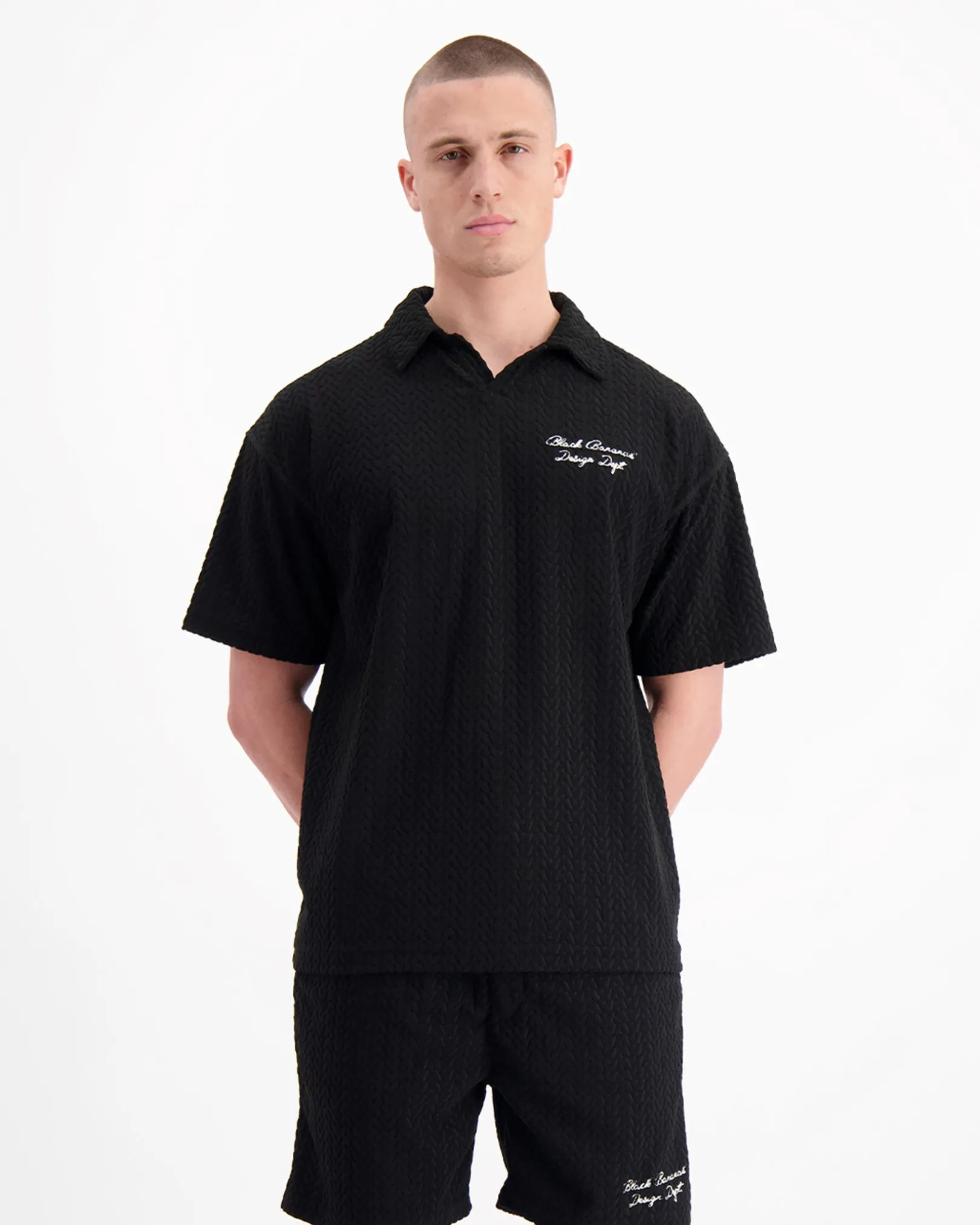 TERRY LOUNGE POLO Zwart