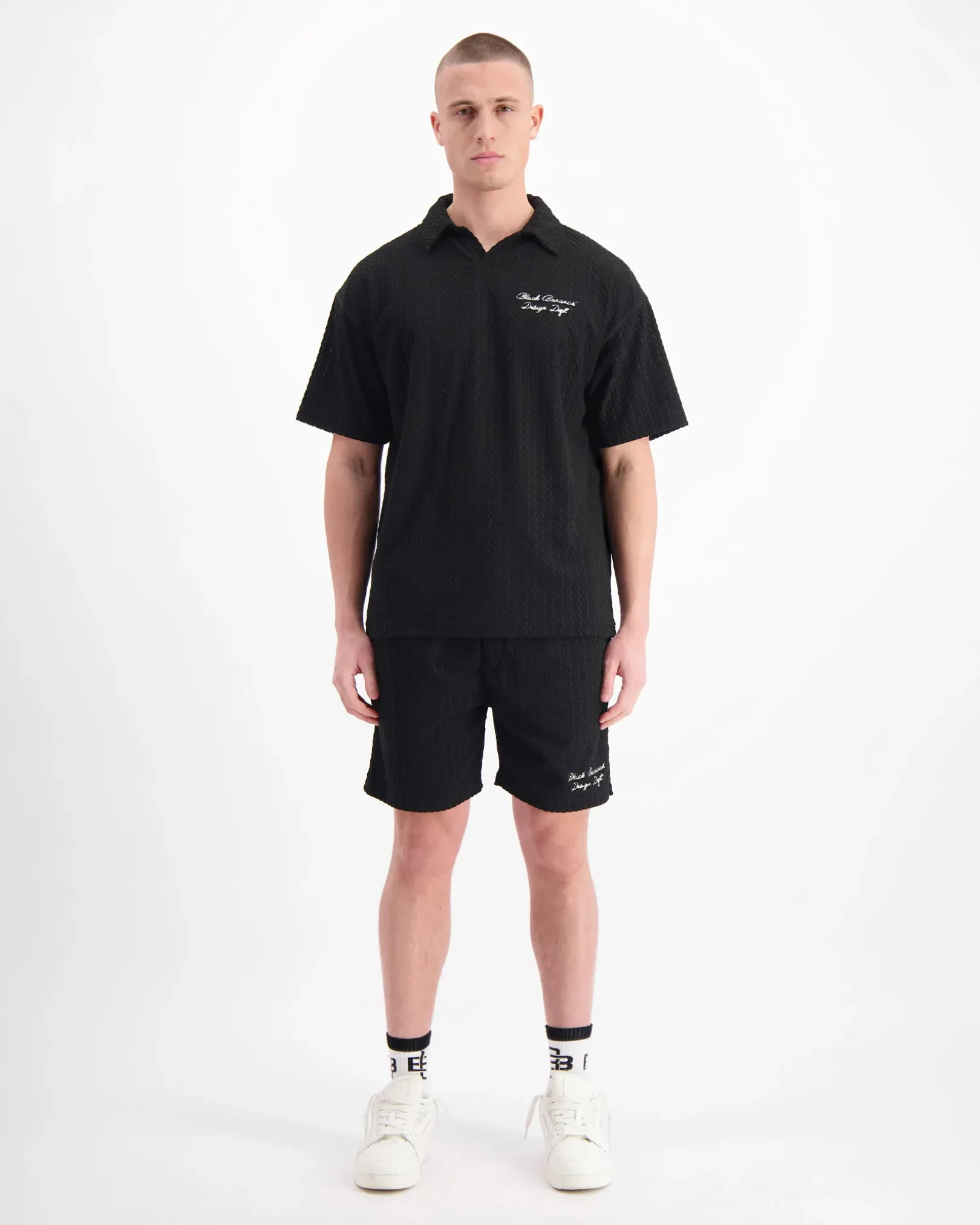 TERRY LOUNGE SHORTS | Zwart